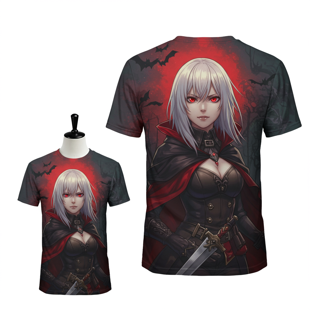 🩸 Vampire Huntress 3D All-Over Print T-Shirt