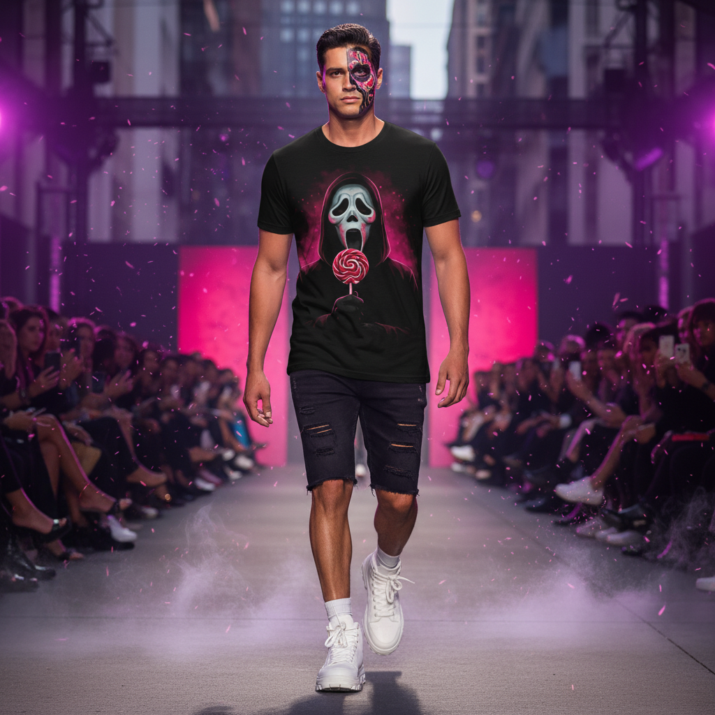 🍬 Sweet Scream Candy T-Shirt | Horror Pop Art Design