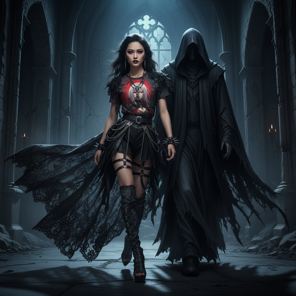 🩸 Vampire Huntress 3D All-Over Print T-Shirt