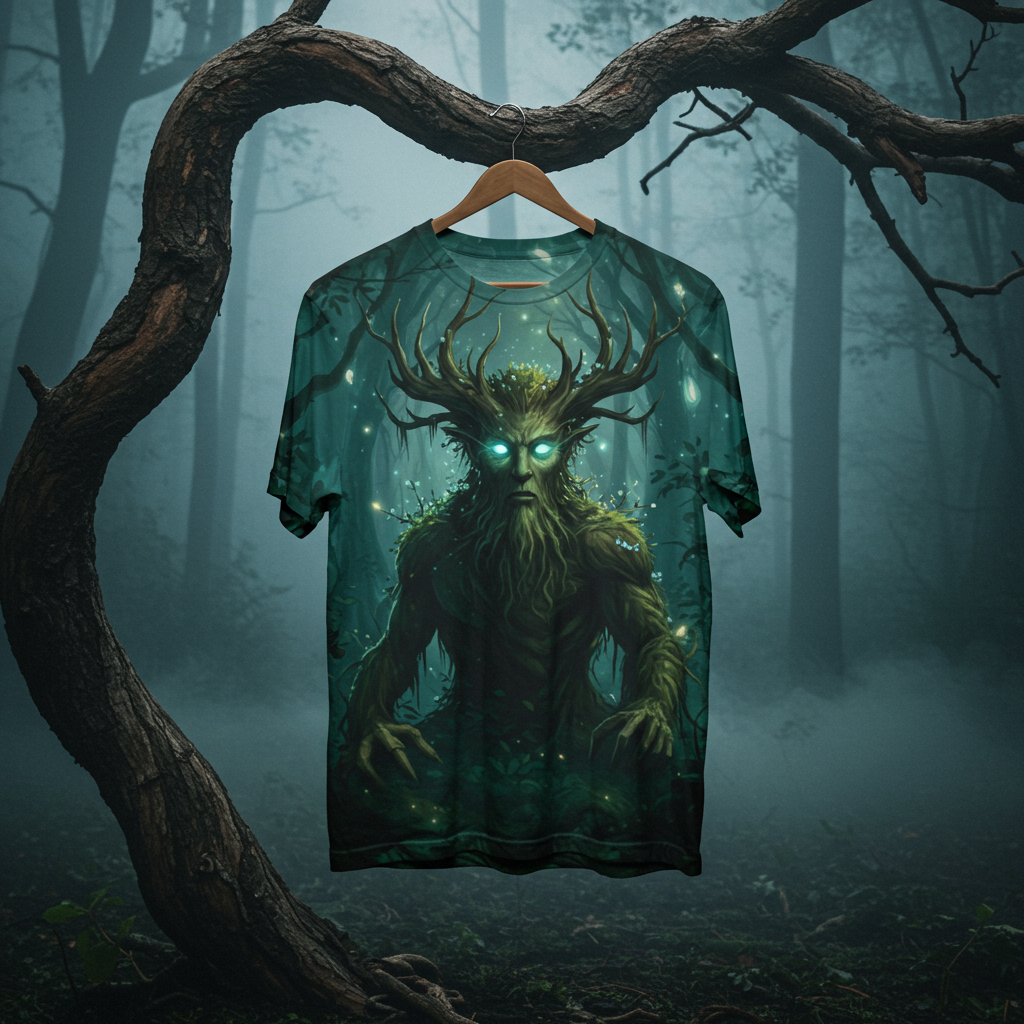 🌲 Forest Guardian 3D All-Over Print T-Shirt