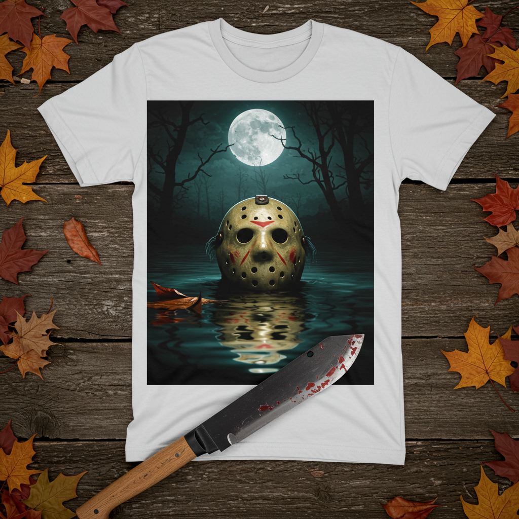 🩸 Camp Blood T-Shirt | Classic Horror Mask Design