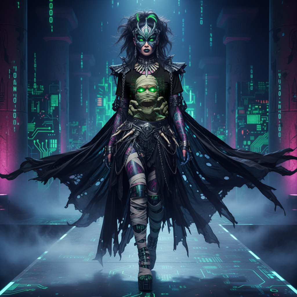 ⚡ Cyber Mummy 3D All-Over Print T-Shirt