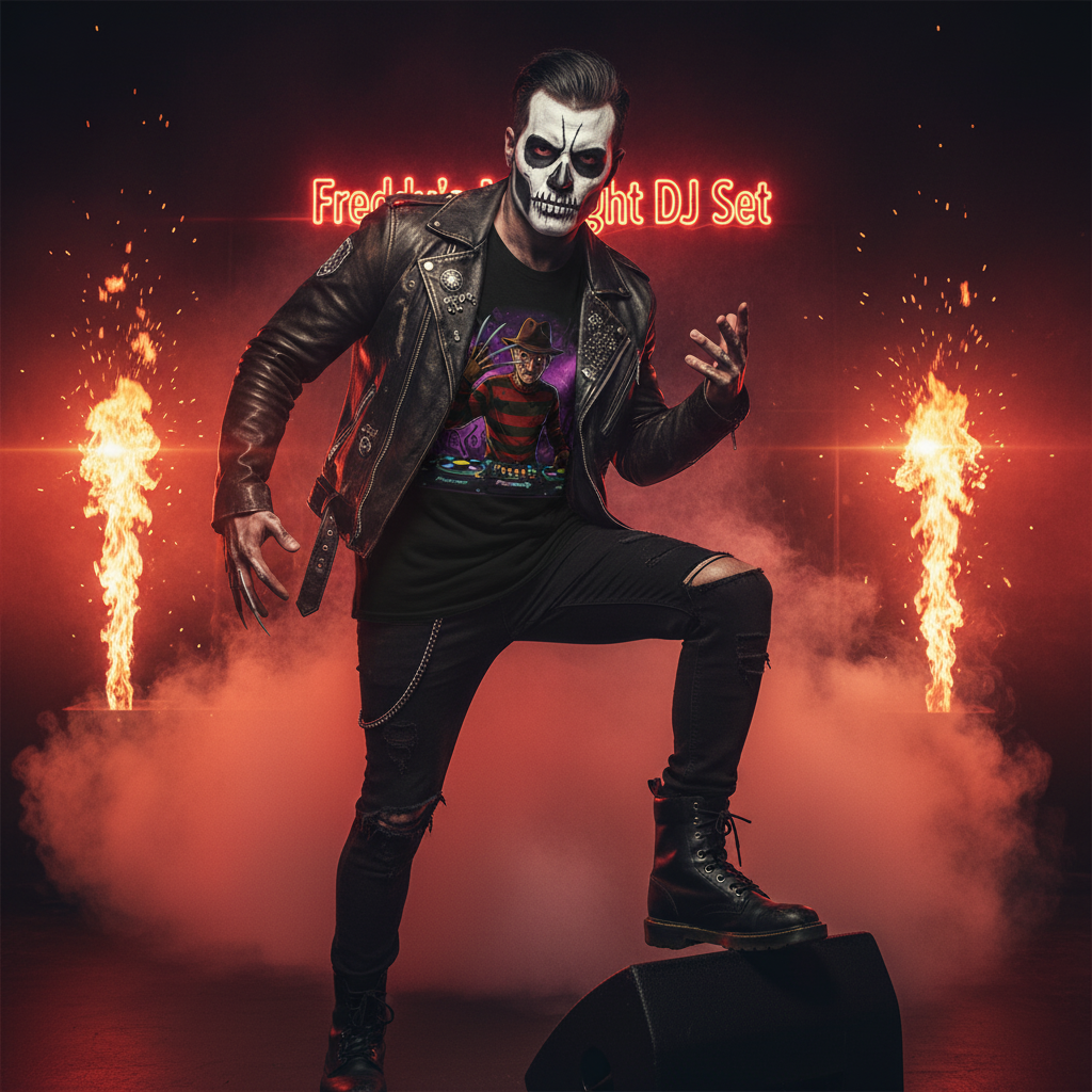 🎧 Nightmare DJ T-Shirt | Horror Remix Edition