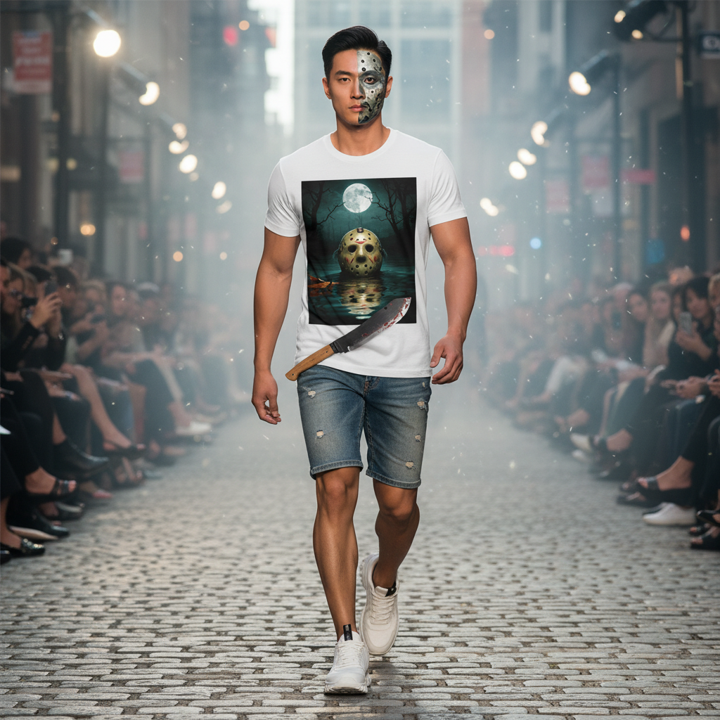 🩸 Camp Blood T-Shirt | Classic Horror Mask Design