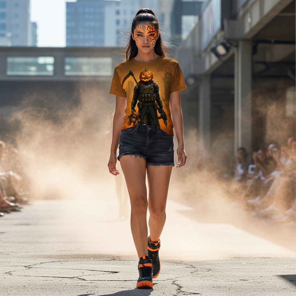 🎃 Pumpkin Reaper 3D All-Over Print T-Shirt