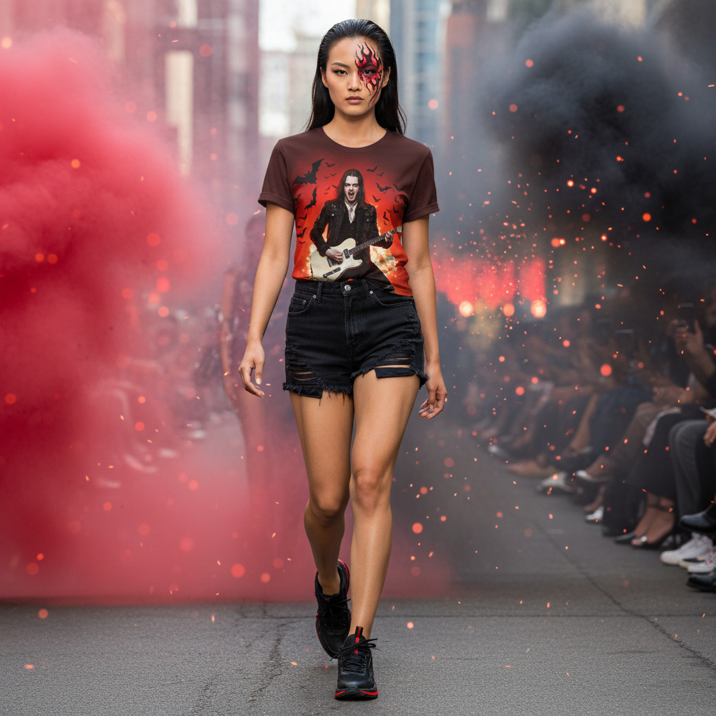 🧛‍♂️ Vampire Rock Legend 3D All-Over Print T-Shirt