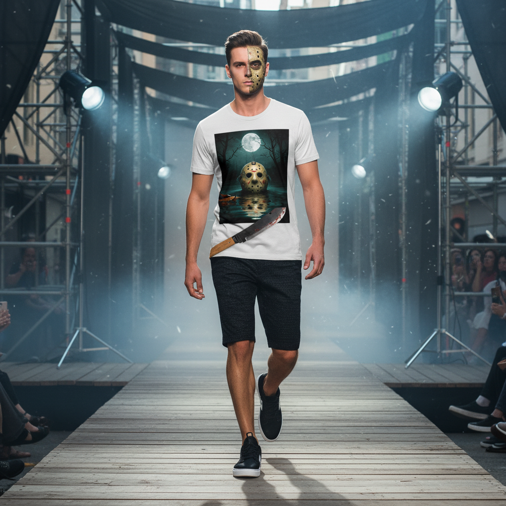 🩸 Camp Blood T-Shirt | Classic Horror Mask Design