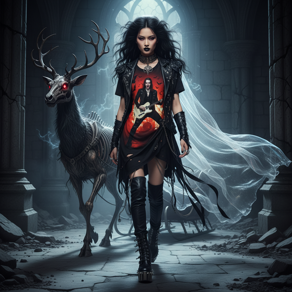 🧛‍♂️ Vampire Rock Legend 3D All-Over Print T-Shirt